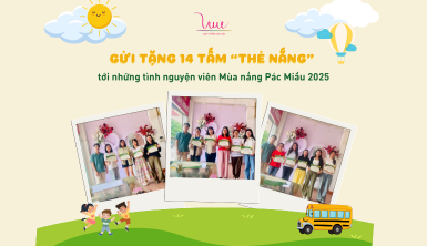 Gửi tặng 14 tấm “thẻ nắng” tới những tình nguyện viên của hành trình Mùa nắng Pác Miầu 2025